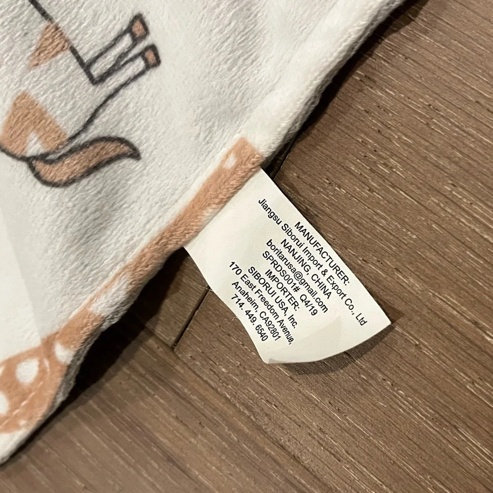 Gray Elephant Neutral Baby Security Blanket Soft Minky Dot Fabric Lovey Blanket